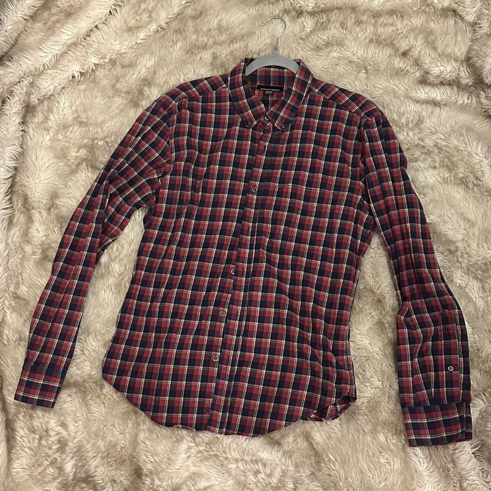 L Plaid American Apparel Button Down